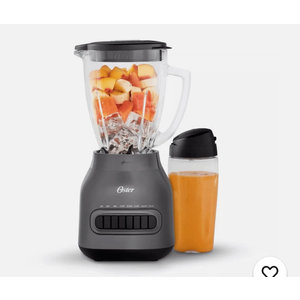 Oster 8-Speed Glass Jar Blender with 20Oz Blend-N-Go Cup