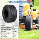 GICOOL (2 Pack) 15x6.00-6 Lawn Mower Tubeless Tire, 15x6-6 Garden Tractor Lawnmower Tire, 4 Ply, Turf S Pattern