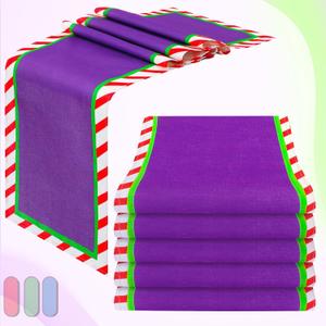 6 Pcs Cartoon Story Table Runner Cartoon Story Birthday Party Supplies 1.08 x 6 ft Linen Table Cover Table Supplies for Birthday Party Decorations