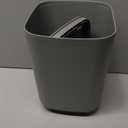 Bathroom Accessory Set 6 Piece Bathroom Accessories Set with Toothbrush Holder & Cup, Soap Dispenser& Dish, Toilet Brush Holder, Trash Can Plastic Gift Set for Bathroom Decorative Countertop (Gray)