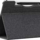 Laptop Case for Microsoft Surface Pro 1st Edition 12-inch, PU Leather Tablet Protective Cover with Multi-Angle Built-in Kickstand & Pen Holder, (Black)