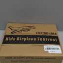 Toddler Airplane Bed, Toddler Airplane Travel Essentials, Plane Seat Extender for Kids, Portable Plane Travel Bed for Long Flight Flying (Grey)