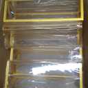Gold Frames 5 x 7 Acrylic Sign Holder Double Sided Wedding Table Number Holder Clear Plastic Gold Picture Frames Flyer Holder for Table Menu Photo Display-12 Packs