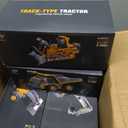 2.4GHz Remote Control Construction Vehicles Set, RC Excavator Dump Truck Loader Bulldozer with Lights and Sound Effects