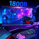 Gawfolk 32 inch Gaming Monitor 1800R Curved Computer Monitors 165HZ / 180HZ PC Monitors VA Screen for Home, Office and Dormitory, FHD 1080P Computer Monitor Support HDMI & DP