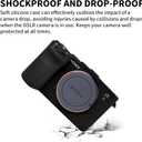 Easy Hood Camera Case for Sony Alpha 7C II A7C II A7CII A7CR Digital Camera, Lightweight Soft Silicone Cover, Anti-Scratch Protective Camera Body Skin Case (Black)