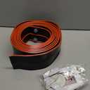 Flexible Race Track Toys for Kids, 15 Ft Flex Tracks Starter Set with Strong Suction Cups - Compatible with Hot Wheels and Diecast 1/64th Cars, Rolls up Portable Race Car Ramp Track (Red Black)