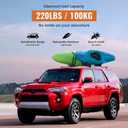 Wonderdriver Roof Rack Cross Bars Compatible with Toyota 4Runner 2010-2024 (with Factory Side Rails), Heavy Duty 220lb Aluminum Crossbars Rooftop Cargo Bag Kayak Bike Luggage Snowboard Skiboard