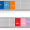 Chunful 2 Pack Office Door Signs 8 Options Do Not Disturb/Please Come In/I'm Gone for the Day/In a Meeting/Working from Home/, Etc., Privacy Door Slider Sign for Meeting & Conference Room (Sliver)