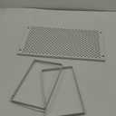 SONGMICS Spice Racks, Set of 2 Metal Cabinet Shelf Organizers, Countertop Organizers, Shelf Risers, Stackable, Expandable, White UKCS003W01