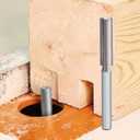 2 x 13mm Double Flute Straight Router Bit 1/2" Cutting Diameter, 1/4" Shank Flush Trim Cut Router Bit for Woodworking