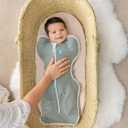 Love to Dream Swaddle UP, Baby Sleep Sack, Self-Soothing Swaddles for Newborns, Improves Sleep, Snug Fit Helps Calm Startle Reflex, New Born Essentials for Baby, 1.0 TOG, Newborn 5-8.5 lbs, Deep Olive