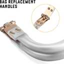 VILLCASE 5.90 Inch Metal Purse Frame with U-Shaped Carry Handle Durable Kiss Lock Clasp for DIY Handmade Clutch Coin Purse and Small Tote Bag Making Supplies