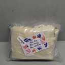 3-Pack Reusable Grocery Bags - Heavy Duty, Large 12 Oz Cotton Canvas Reusable Shopping Bags With Pockets, 100% Cotton Cloth Grocery Totes, Foldable Multi Compartment (Cream)