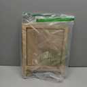 SOFE Small Bulletin Board for Desk, 12"×15" Linen Pin Board with Stand, Tabletop Vision Board, Message Board Memo Display Board, Farm House Standing Notice Board for Home Office