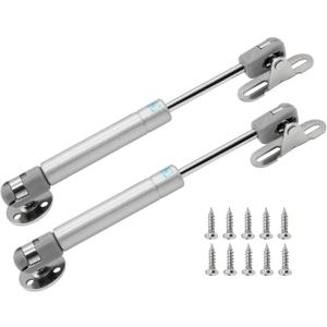 2Pcs 6 Inch Gas Struts, 30N/ 6.7lb Safety Lift Support Cabinet Hinge Gas Spring Soft Open Lid Hinge for Kitchen, Shocks, Cupboard