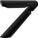 Bathroom Sink Faucet, Matte Black Waterfall Bathroom Faucet, Single Handle Lavatory Faucets for 1 Hole, Brass Basin Mixer with 2 Supply Lines and Unique Design for Sink,Vanity,Restroom and RV