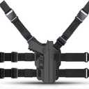 efluky Universal OWB Holster Gun Drop Leg Thigh Police Security Modular Equipment System Duty Belt Nylon Set Fits Glock, S&W M&P Compact 9MM, H&K USP, Springfield XD, Sig P320