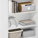 Furinno Gehry 3-Tier Bookcase, Bookshelf with Adjustable Shelves, White (3-Tier, 24.8 Inch)