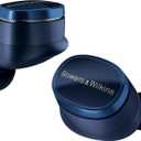 Bowers & Wilkins Pi8 Wireless Bluetooth Earbuds (Midnight Blue), in-Ear Bluetooth Earphones with Qualcomm & aptX Lossless, Active Noise Cancelling Earbuds, 3 Built-in Mics, 15-Min Quick Charging