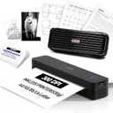 iDPRT Portable Thermal Printer Wireless for Travel, Printers for Home Use, Come with Carry Case& 200 Sheets Thermal Paper, Support 8.5x11 US Letter&A4 Thermal Paper, Compatible with Phone Laptop