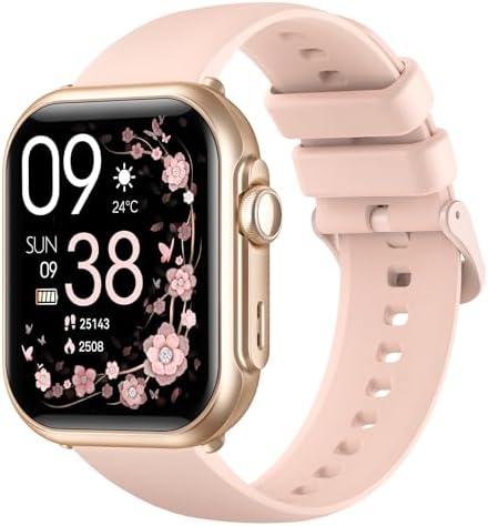 Banlvs Smart Watches for Men Women: Smart Watch with 1000mAh 100 Day Battery Life Bluetooth Call Heart Rate Blood Pressure SpO2 Sleep Monitor 120+ Sports 5ATM Pedometer for iPhone Android Phones
