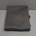 NICETOWN 2 Panels Outdoor Curtains Waterproof Grommet & Back Tab on Top & Bottom, Thermal Insulated Fixed Windproof Blackout Outdoor Drapes Privacy for Patio with Rope for Fixed, W46 x L90, Grey