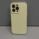 LOVE 3000 Designed for iPhone 14 Pro Max Case, Premium Silicone with [Soft Anti-Scratch Microfiber Lining] Shockproof Protective Phone Case for Men Women Girls 6.7", Creamy Yellow