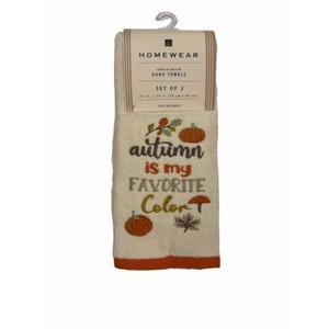 Homewear 2-PK Hand Towel Fall In Air White