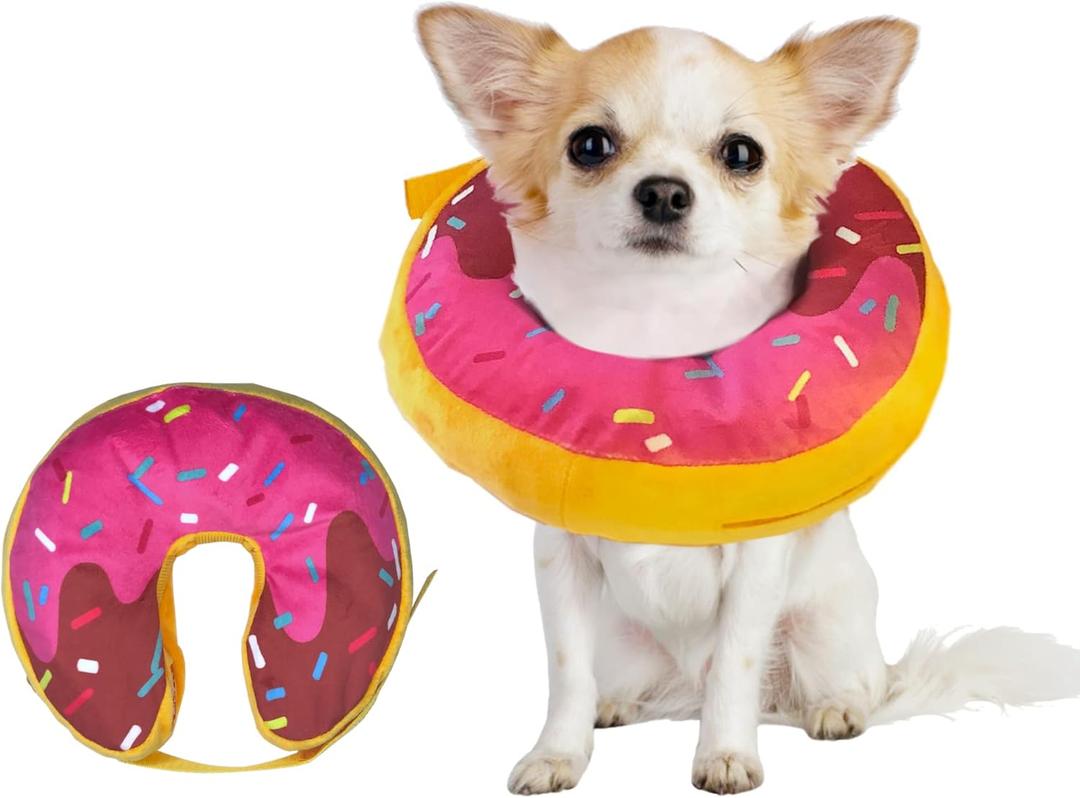 Inflatable Dog Neck Donut Collar for Post Surgery Recovery - Alternative to Elizabethan Collar (Extra Small Size, XS)