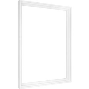 MCS Canvas Float Frames 18x24 Frame, White Frame for Finished Canvases, Vertical & Horizontal Wall Hanging Large with Adhesive for Canvas Paintings (1-Pack)
