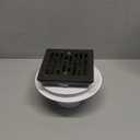 Delta Faucet 4 Inch Tile-In Square Shower Floor Drain Brushed Nickel, Shower Drain Kit, Square Shower Drain, Chrome Shower Drain, Shower Floor Drain, Stainless DT062412-SS