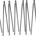 Aluminum Tent Poles Replacement, Black Pre-Assembled Tent Pole, 7001 T6 Heated Camping Tent Rod (25ft 2 Poles)