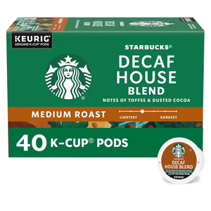 Starbucks K-Cup Coffee Pods, Medium Roast Hot or Iced Coffee, Decaf House Blend, 40 Keurig Pods BBD Feb 23 2026