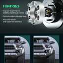 SCITOO 1.5 inch 4X4.5 Hubcentric Wheel Spacers 4x114.3mm to 4x114.3mm 66.1mm Bore Studs 12x1.25 4 Lug Wheel Spacers fit for G20 for M30 Wheel Spacers for 200SX Wheel Spacers 38mm 2Pcs