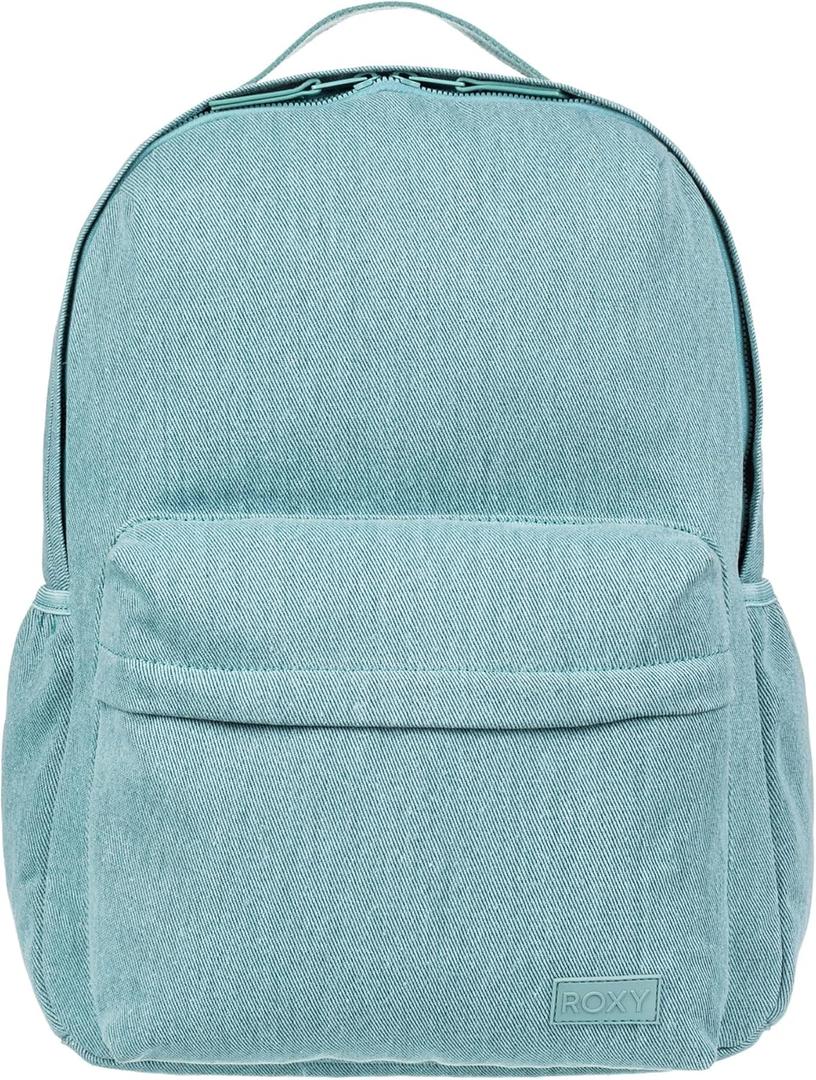 Roxy Women's Large Melting Spot Backpack with Padded Shoulder Straps and Exterior Storage, Mineral Blue, 15L