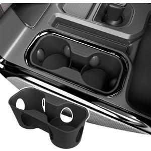 Cup Holder Compatible with 2022-2026 Chevy Silverado GMC Sierra Center Console Cup Holder Bucket Seat Console Drink Organizer Replacement for 2022-2026 Chevy Silverado Accessories