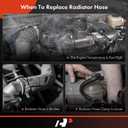 A-Premium Lower Radiator Hose to Thermostat Housing Radiator Hose Compatible with Mini Cooper 2007-2015