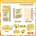 Wettarn 36 Sets Taco Positive Gifts Cute Stress Balls with Support Boxes Mexican Party Favors for Cinco De Mayo Fiesta Gifts Employee Coworker Friends Office Desk Decor