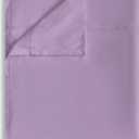 Twin Flat Sheet Only, 1 Pack Top Bed Sheets, Soft Breathable Brushed Microfiber Color-Coded Label Threads, (66"x96",Lavender)