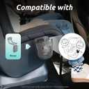Stroller Cup Holder Fits for UPPAbaby Vista/Vista V2/Vista V3/Cruz/Cruz V2/Cruz V3/Minu/Minu V2/Minu V3/Minu Duo, Holds Different Drink Sizes, One-Hand Quick Install/Remove, Folds with Stroller