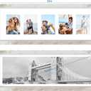 Hongkee 8x24 Picture Frame 2 Pack, Distressed White Wood Frame with Tempered Glass, Display Pictures Multiple Five 4x6 With Mat or 8 x 24 Without Mat - Horizontal or Vertical Wall Mounting, 8x24 in matted to 5-4x6