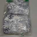 Muuyi Christmas Chair Covers Set of 6 Stretch Dining Room Chair Covers, Washable Protector Cover Seat Slipcover for Hotel, Dining Room, Ceremony, Banquet Wedding Party, Snowflake - 6Pack