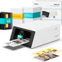 Liene PixCut S1 Inspire Kit - All-in-One Color Sticker Printer & Cutting Machine, Thermal Dye-Sublimation Photo Printer, 300 DPI, Color Label Maker with 180 Sheets (36 Photo + 144 Sticker Paper)