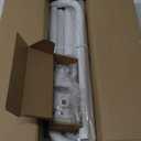 White Wrap Around Curtain Rods 72 to 144 Inch:Blackout Heavy Duty Adjustable Window Curtain Rod for Bedroom Kitchen,Modern Decorative Curved French Metal Single Drapery Rods Easy Install,White