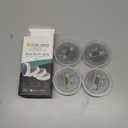 Lacasa Solar Deck Lights, 4 Pack 30LM Outdoor Solar Powered Step Lights, LED Dock Lights Natural White 4000K Light up All Night IP68 Waterproof Auto ON/Off for Garden Stairs Driveway Pathway Lighting