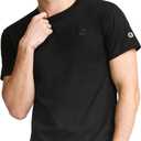 Champion Men's Classic Short Sleeve T-Shirt, Standard Fit, Midweight 100% Cotton, Black, 4X-Large Tall