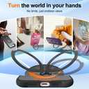 HuwaiH 360 Rotatable Magnetic Ring Stand for iPhone 16e Case, Compatible with MagSafe, Military-Grade Shockproof, Anti-Scratch Matte Translucent Phone Case for iPhone 16e(Black)