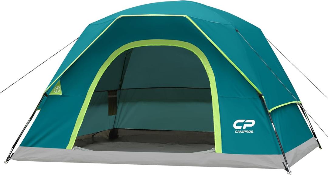 CAMPROS CP Tents for Camping 2/4/6 Person Tent Waterproof Windproof Double Layer Camping Tent, Easy Setup Dome Tent with Large Mesh Windows & Wider Door for Outdoor Camping & Hiking (Tea Blue) CAMPROS CP Tents for Camping 2/4/6 Person Tent Waterproof Windproof Double Layer Camping Tent, Easy Setup Dome Tent with Large Mesh Windows & Wider Door for Outdoor Camping & Hiking (Tea Blue)