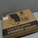 Solar Exhaust Fan for Chicken Coop with Battery, Solar Powered Fan with 25W Bifacial Solar Panel & Dual 5.5" Fans Kits